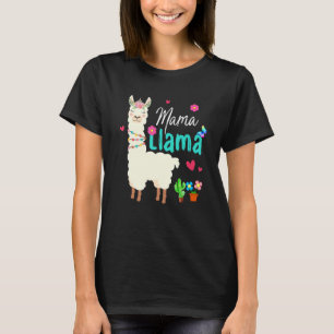 T-shirt Mama Llama Fête des Mères Femmes Maman Anniversair