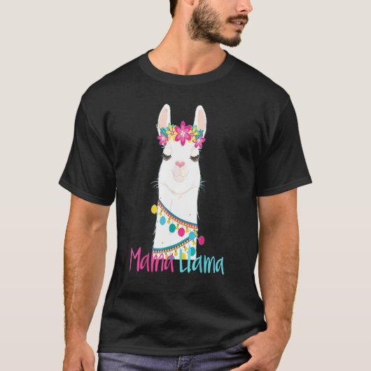 T-shirt Mama Llama Fête des mères pour les femmes Maman Am (Devant)