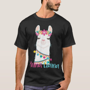 T-shirt Mama Llama Funny Fête des Mères pour les Femmes Ma