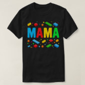 T-shirt Mama Master Builder Blocs de briques Blocs Funny M (Design devant)