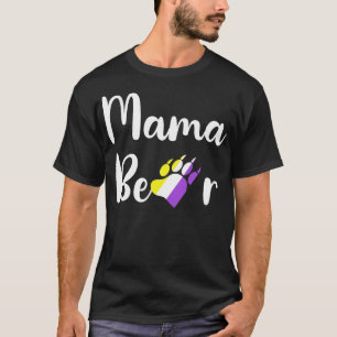 T-shirt Mama non binaire ours LGBTQ Maman non binaire Enby