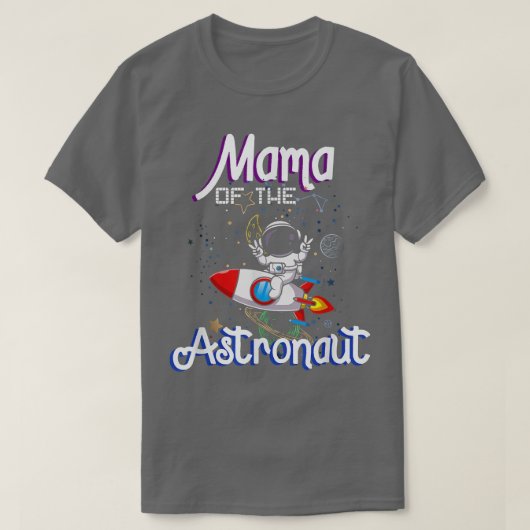 T-shirt Mama Of The Astronaut Space Thème Anniversaire Fam (Design devant)