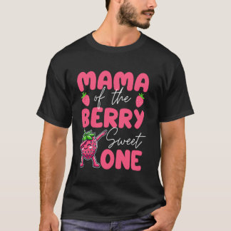 T-shirt Mama Of The Berry Sweet One Strawberry 1st Birthda