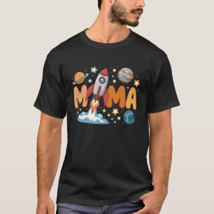 T-shirt Mama of the Birthday Boy Astronaut Space 1st Birth