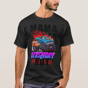 T-shirt Mama Of The Birthday Boy Monster Truck Blaze Car B