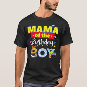 T-shirt Mama Of The Birthday Boy Toy Familly Matching Stor