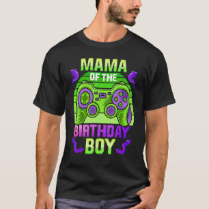 T-shirt Mama of the Birthday Boy Video Game Matching Famil