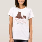 T-shirt Mama Ours et bébé Mère mignonne (Devant)