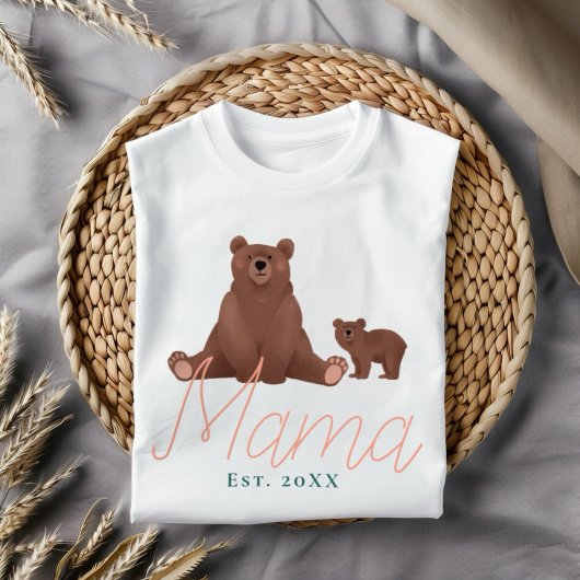 T-shirt Mama Ours et bébé Mère mignonne