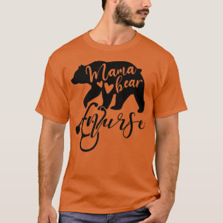 T-shirt Mama Ours Infirmière Maman Mère Maman Infirmières
