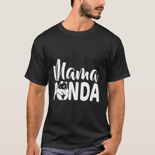 T-shirt Mama Panda Pour Maman (Devant)