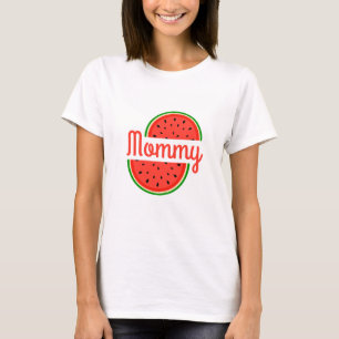T-shirt Mama pastèque d'été Maman futur maman Baby Shower