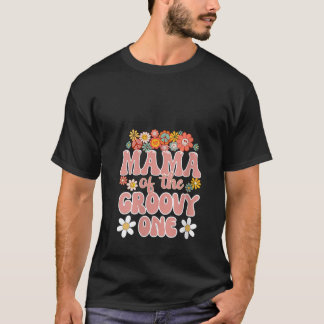 T-shirt Mama rétro de Super One Matching Famille 1er Naiss