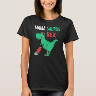 T-shirt Mama Saurus Rex Dinosaur Mamasaurus Maman Mères Da
