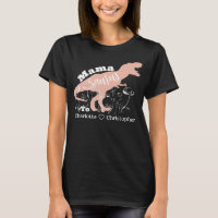Mama Saurus - Silhouette rose T-Rex