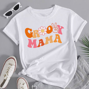 T-shirt Mama super rétro Premier anniversaire Correspondan