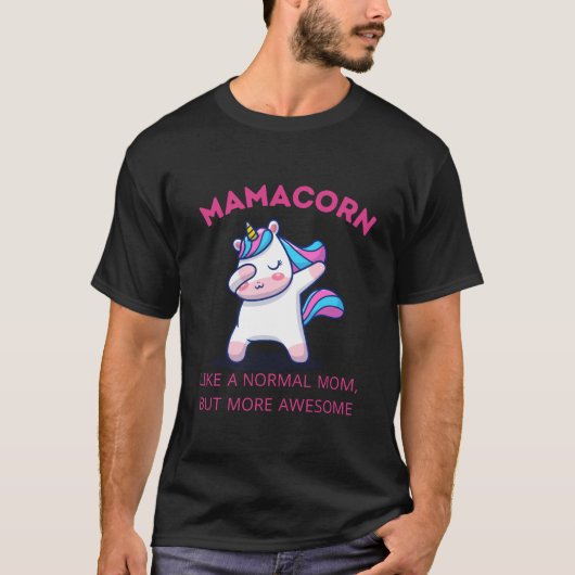 T-shirt Mama Unicorn Fan Club (Devant)