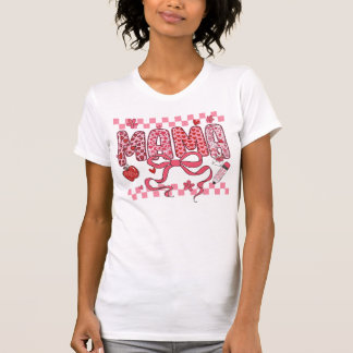 T-shirt Mama Valentine Teacher PNG