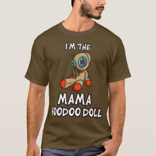 T-shirt Mama Voo Poupée Halloween Famille Correspondante