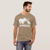 T-shirt Mamabara Capybara Mère vintage (Devant entier)