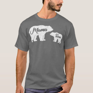 T-shirt Mamabear Son Ours Bébé Famille Ours Bébé Nouveau-n