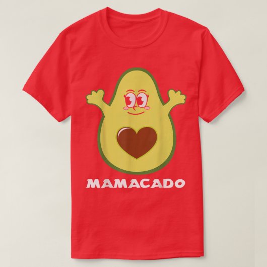 T-shirt Mamacado Amusant Avocado Mama Maman Maman Pun Matc (Design devant)