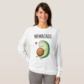 T-shirt Mamacado Avocado Grossesse mère enceinte (Devant entier)