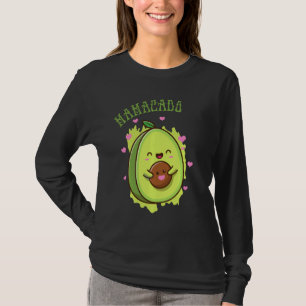 T-shirt Mamacado Cute Avocado Funny Maman, ma mère Fruit L