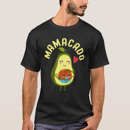T-shirt Mamacado Cute Avocado Maman Grossesse Faire-part A (Devant)