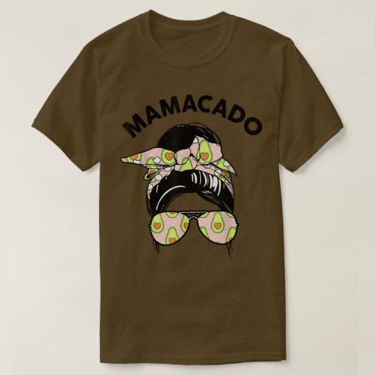 T-shirt MamacadoFemme Mama AvocadoAvocado costume (Design devant)