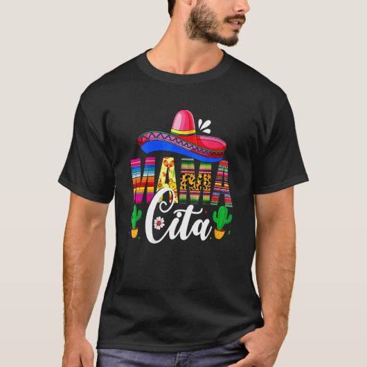 T-shirt Mamacita Cinco De Mayo Leopard Fiesta Mexicaine Mo (Devant)