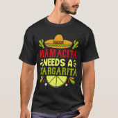 T-shirt Mamacita needs a margarita cinco de mayo typograph (Devant)