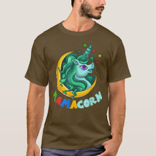 T-shirt Mamacorn Cute Magique Unicorn Mommy Imaginaire Ani