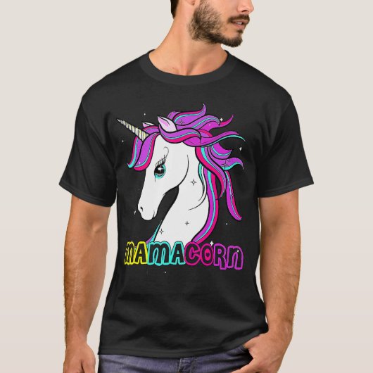 T-shirt Mamacorn Cute Unicorn Maman Costume Mère Fête des (Devant)