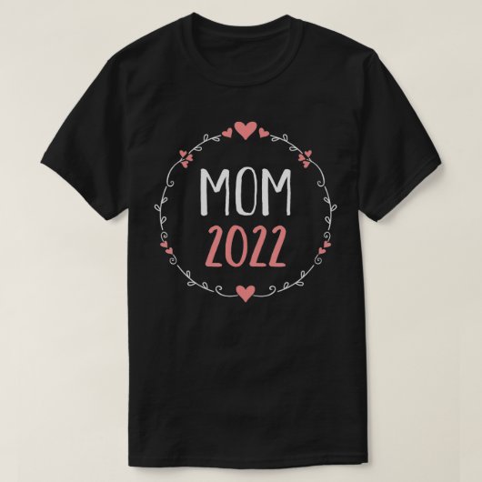 T-shirt Maman 2022 pour faire-part de grossesse (Design devant)