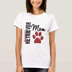 T-shirt Maman 2 de golden retriever