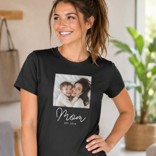 T-shirt Maman a établi la photo de script
