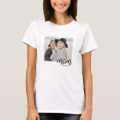 T-shirt Maman a établi le cadeau photo (Devant)