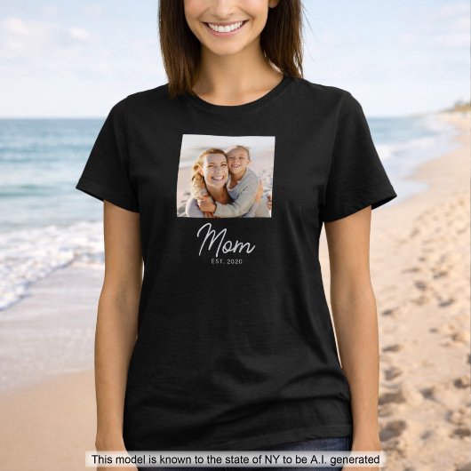 T-shirt Maman a établi le script de la photo