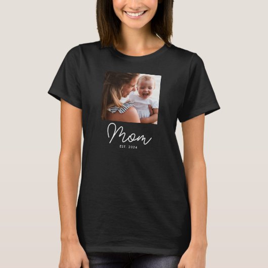 T-shirt Maman a établi le script de la photo (Devant)