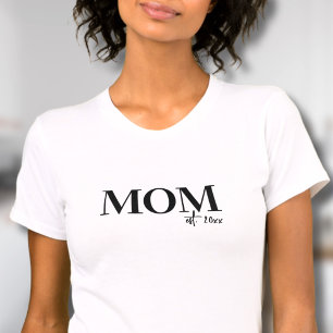 T-shirt Maman a établi mère simple