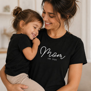 T-shirt Maman a établi un nouveau cadeau pour maman