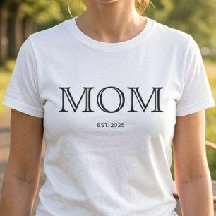T-shirt Maman a établi un nouveau cadeau pour maman