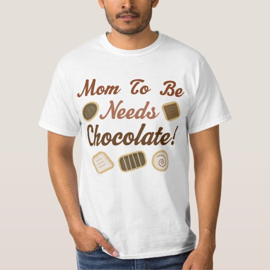 T-shirt Maman à être chocolat (Devant)