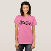 T-shirt Maman à être, Personnalisé Mois/Année Décontracté (Devant entier)