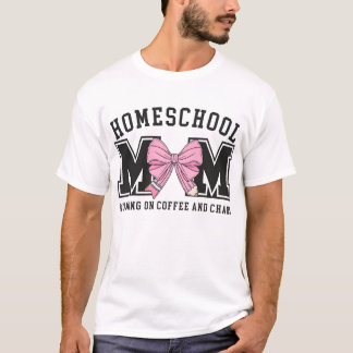 T-shirt Maman à la maison, maman enseignante fière