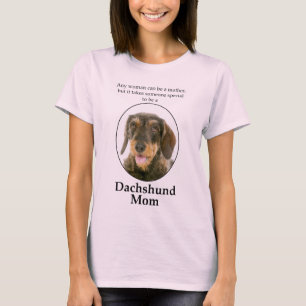 T-shirt maman à poils durs Dachshund