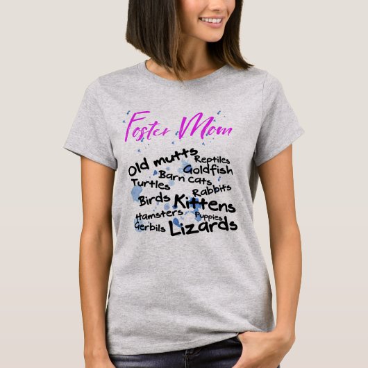 T-shirt Maman adoptive d'animal (Devant)