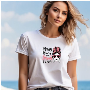 T-shirt Maman aime les petits pains désordonnés drôle