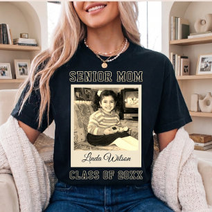 T-shirt Maman aînée Photo personnalisée Nom de la remise d